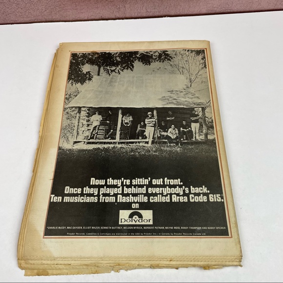 Vintage Rolling Stone Magazine Bob Dylan November 29, 1969 Music Art History - Picture 3 of 5